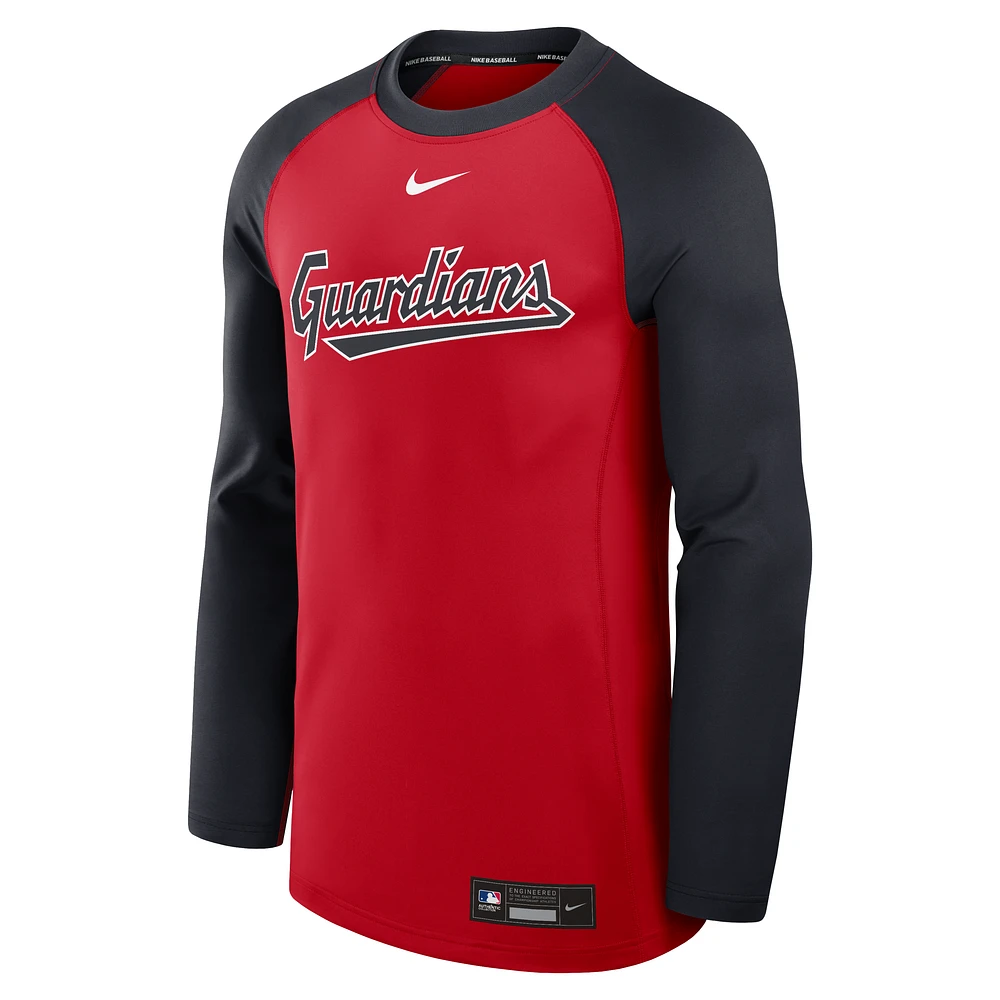 Cleveland Guardians Authentic Collection Game Time Men's Nike Dri-FIT MLB Pullover Crew