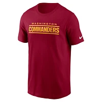 Washington Commanders Primetime Wordmark Essential Men's Nike NFL T-Shirt