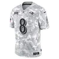 Lamar Jackson Baltimore Ravens Salute to Service Men's Nike Dri-FIT NFL Limited Jersey