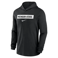 Michigan State Spartans Sideline Men's Nike Dri-FIT College Long-Sleeve Hooded Top