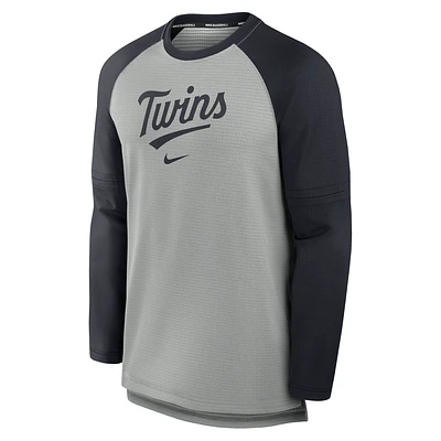 Minnesota Twins Authentic Collection Game Time Men's Nike Breathe MLB Long-Sleeve T-Shirt