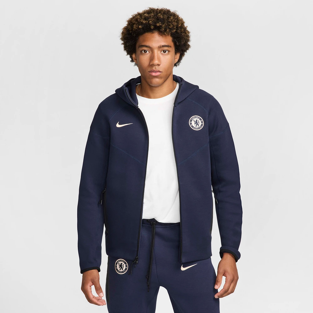 Chelsea FC Tech Fleece Windrunner Men's Nike Soccer Full-Zip Hoodie