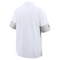 Buffalo Bills Sideline Coach Men's Nike NFL 1/2-Zip Short-Sleeve Jacket