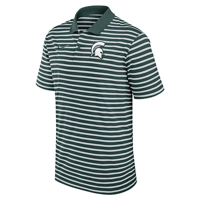 Michigan State Spartans Primetime Victory Striped Men's Nike Dri-FIT College Polo