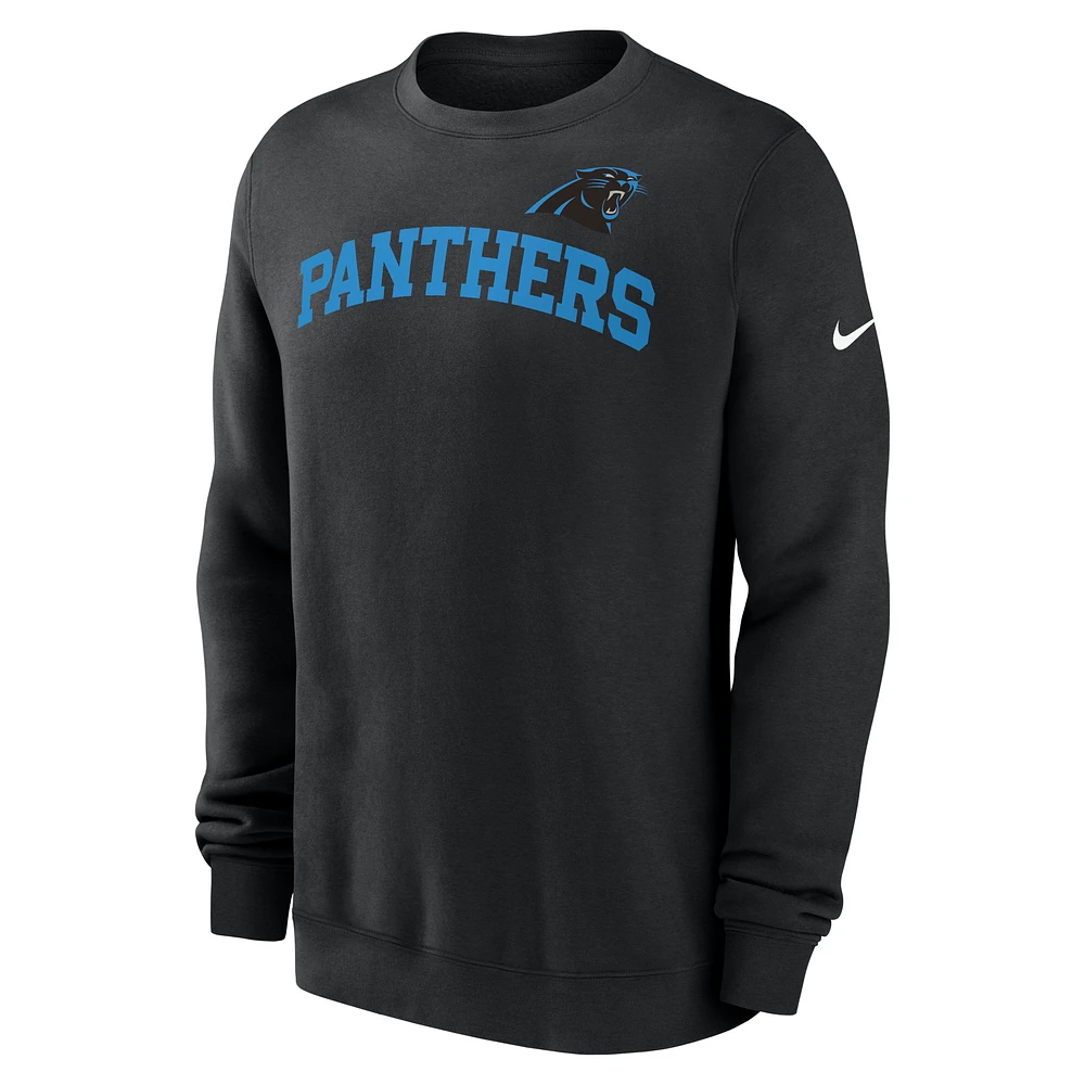 Carolina Panthers Club Men's Nike NFL Pullover Crew