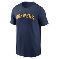 Milwaukee Brewers Team Scoreboard Men's Nike MLB T-Shirt