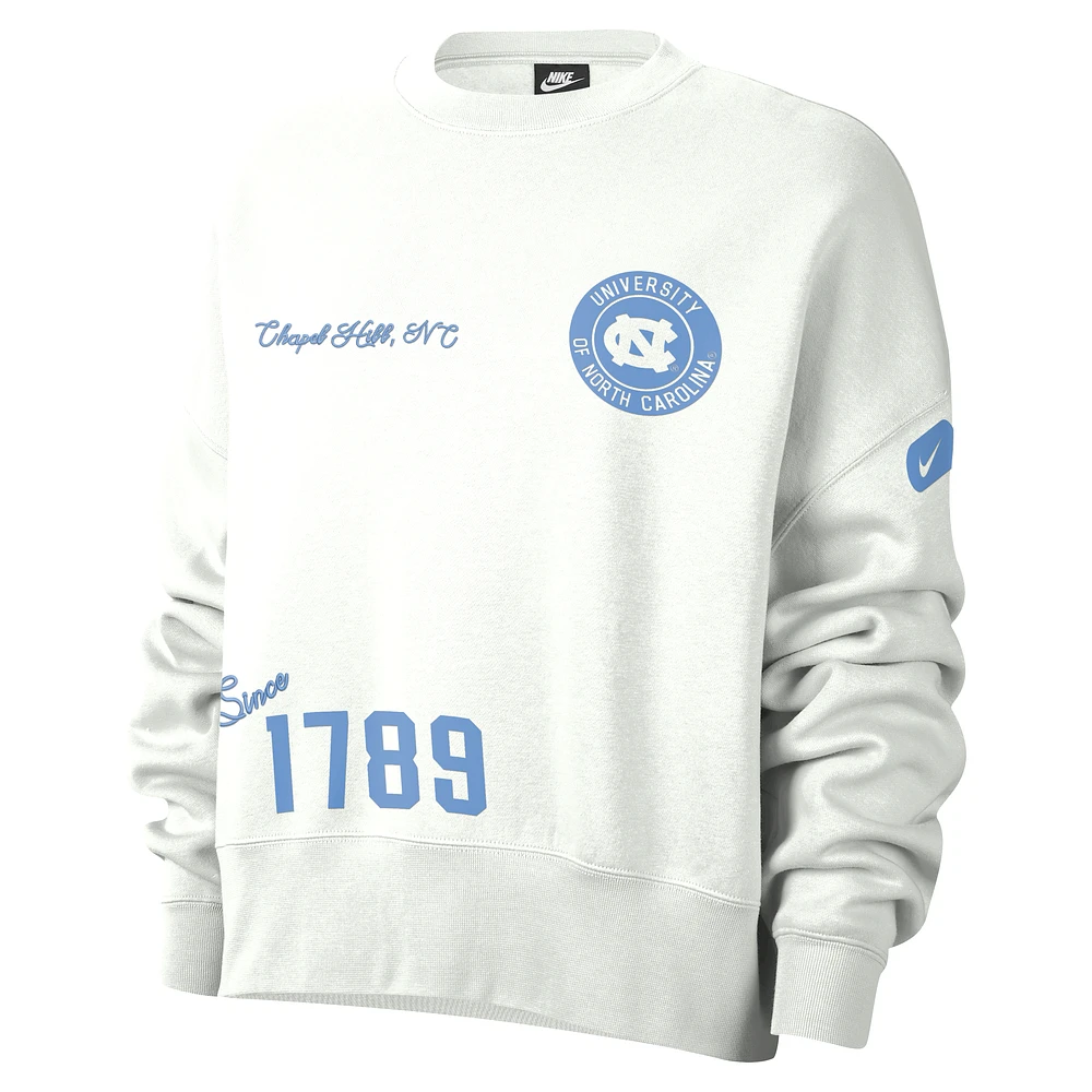 UNC Women's Nike College Crew-Neck Sweatshirt