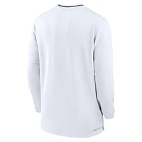 Michigan State Spartans Sideline Coach Men's Nike Dri-FIT College 1/2-Zip Long-Sleeve Top