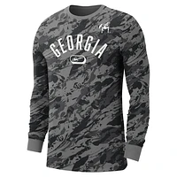 Georgia Men's Nike College Crew-Neck Long-Sleeve T-Shirt