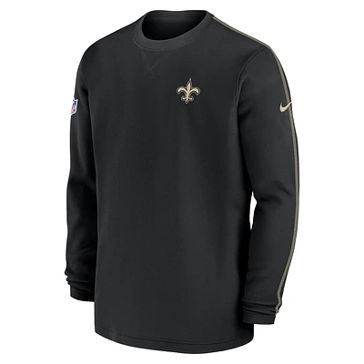 New Orleans Saints Sideline Coach Men’s Nike NFL Long-Sleeve Top