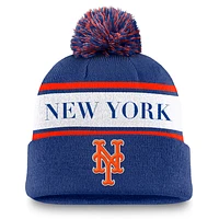 New York Mets Peak Men's Nike MLB Cuffed Pom Beanie