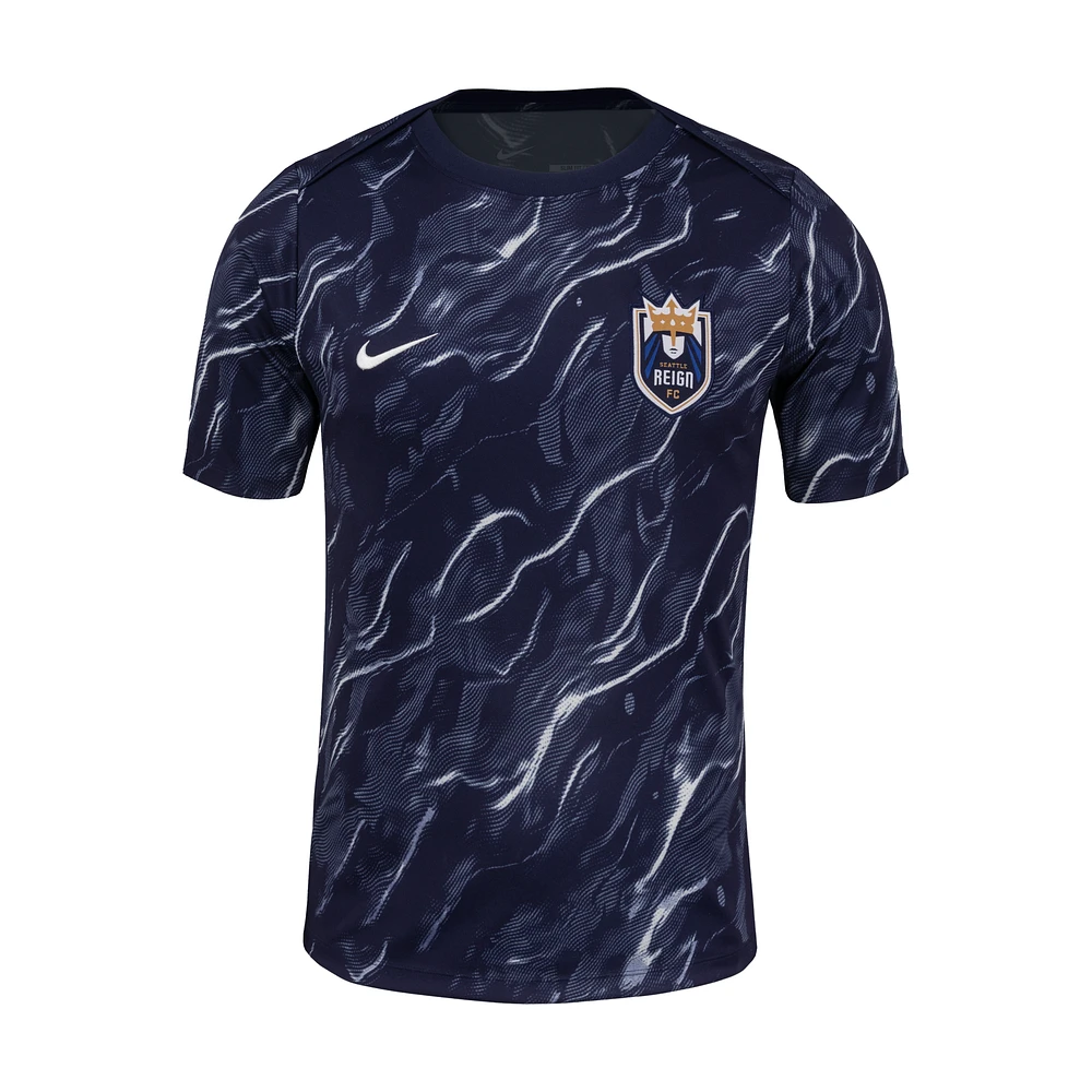 Seattle Reign 2025 Men's Nike NWSL Short-Sleeve Pre-Match Top