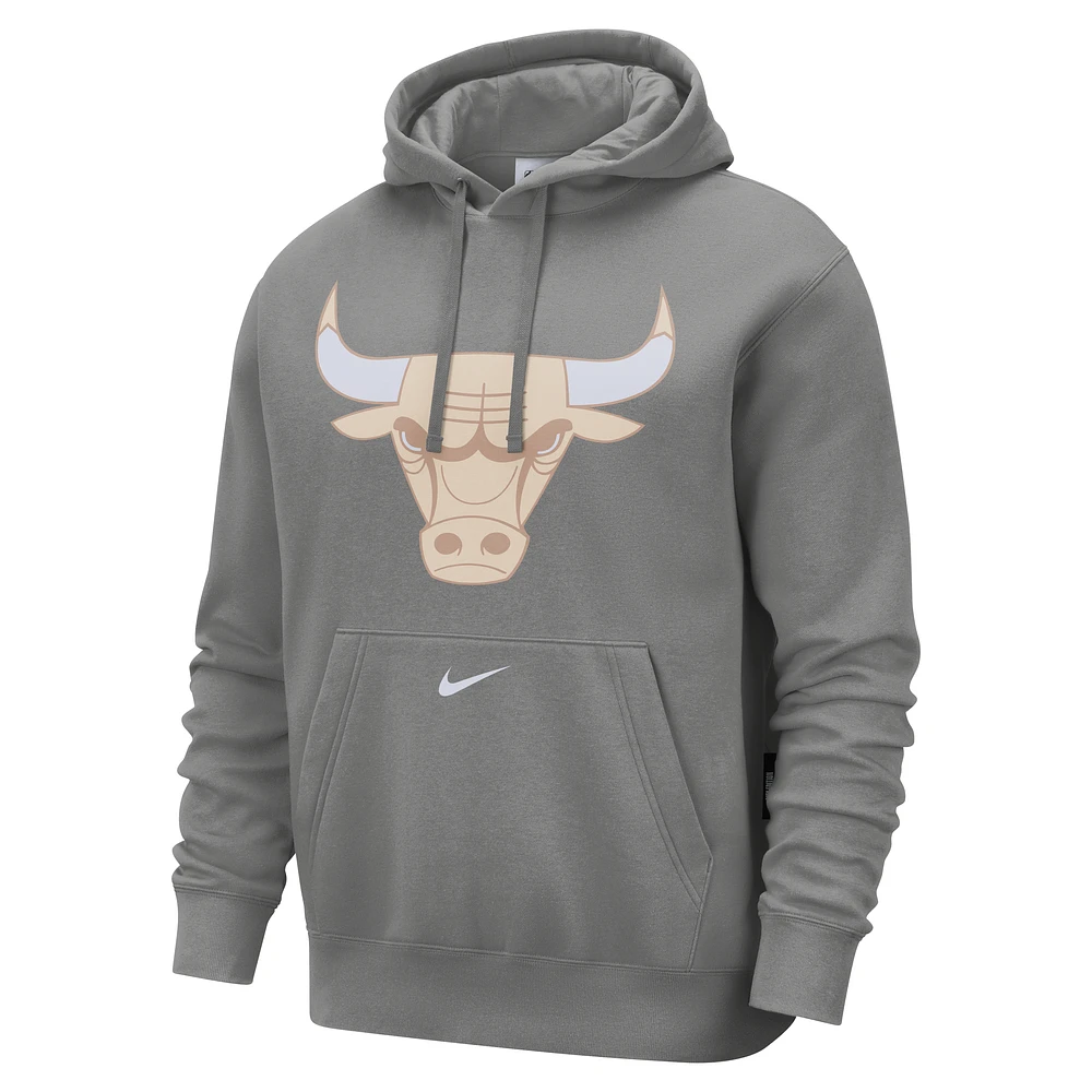 Chicago Bulls Club City Edition Men's Nike NBA Fleece Pullover Hoodie