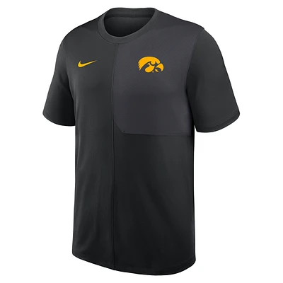 Iowa Sideline Coach Men's Nike Dri-FIT College Top