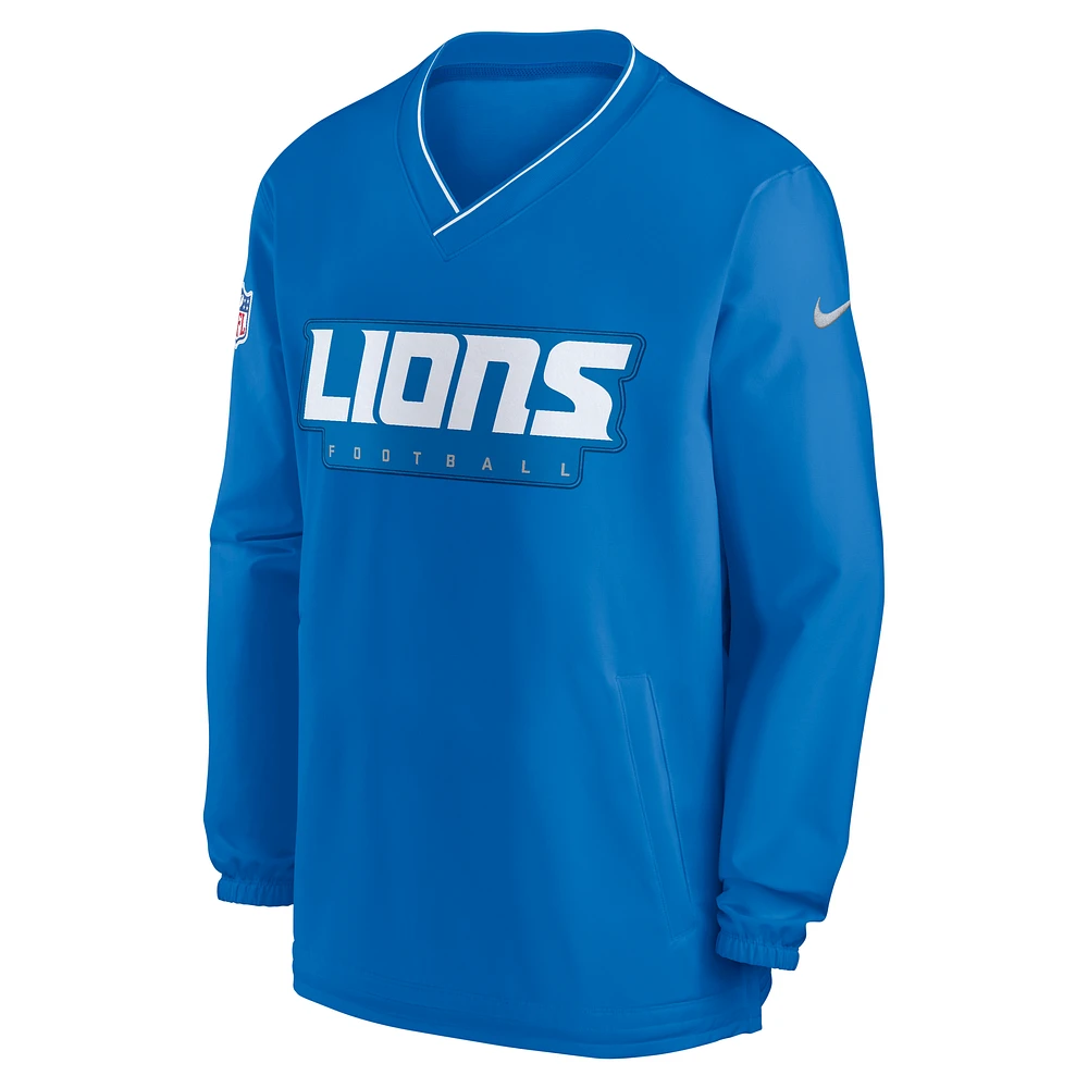 Detroit Lions Sideline Men's Nike NFL Long-Sleeve Windshirt