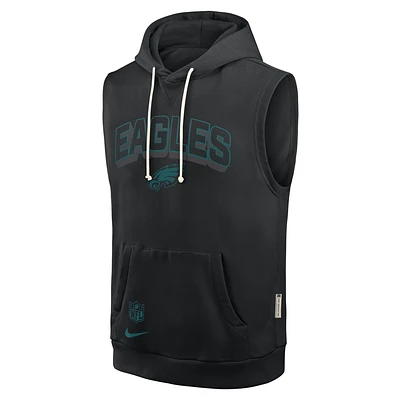 Philadelphia Eagles Sideline Men's Nike Dri-FIT NFL Sleeveless Pullover Hoodie