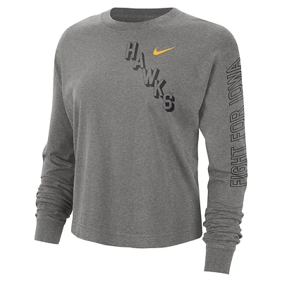 Iowa Heritage Women's Nike College Boxy Crew-Neck T-Shirt