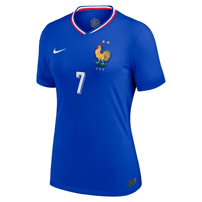 Kylian Mbappé France National Team 2024 Stadium Home Women's Nike Dri-FIT Soccer Jersey