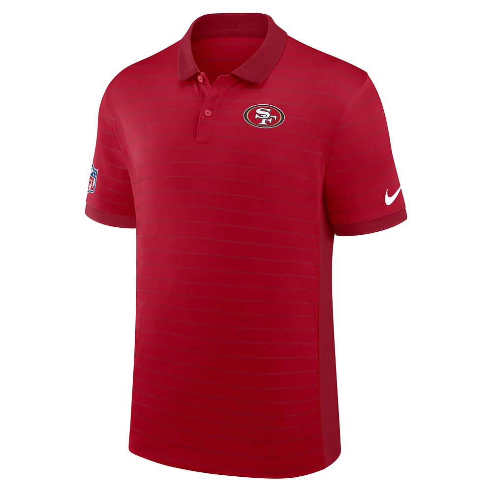San Francisco 49ers Sideline Victory Stripe Men's Nike Dri-FIT NFL Polo