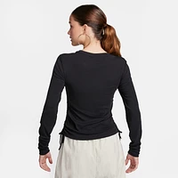 Nike Sportswear Essential Women's Ribbed Long-Sleeve Mod Crop Top