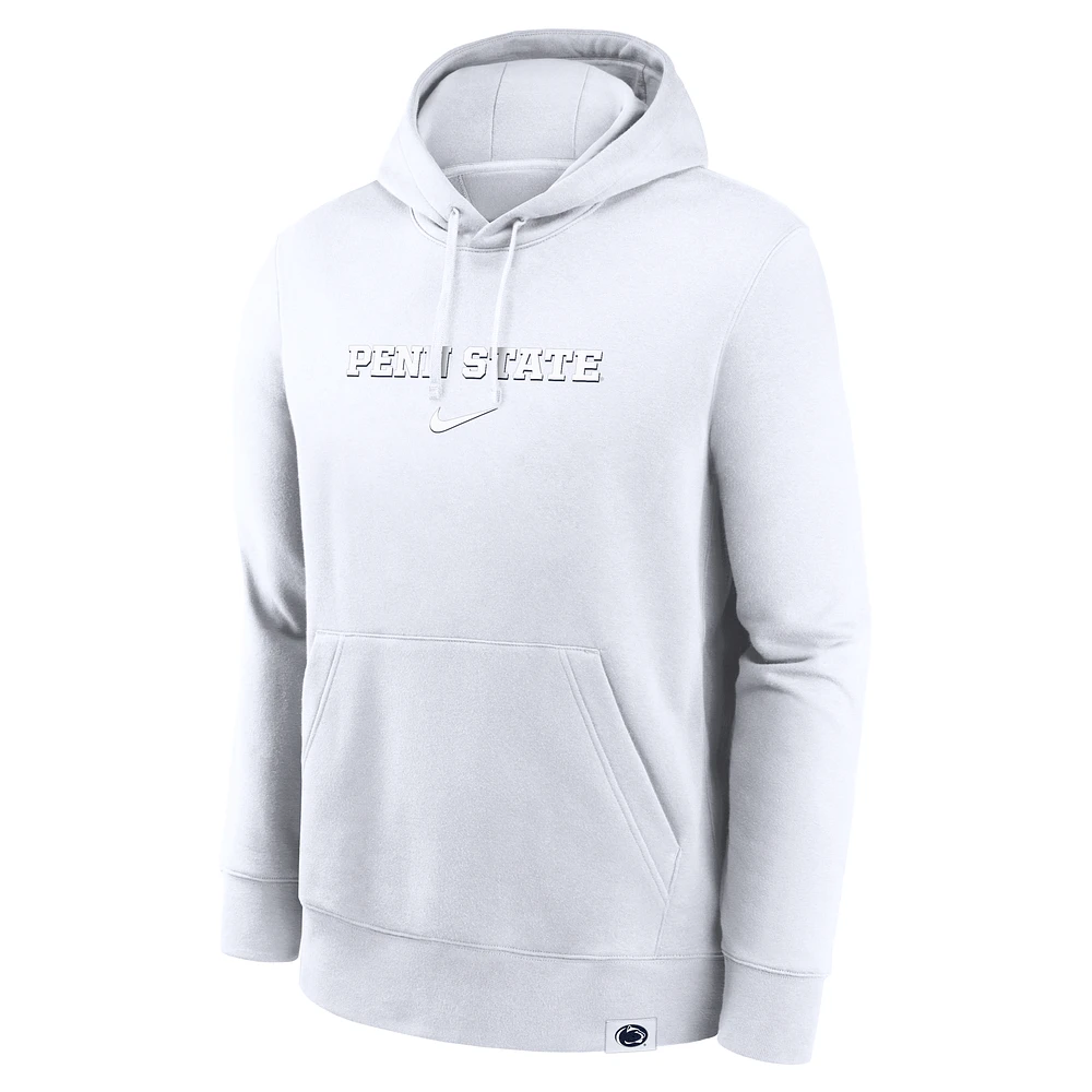 Penn State Nittany Lions Statement Wordmark Lockup Heavyweight Men's Nike College Pullover Hoodie