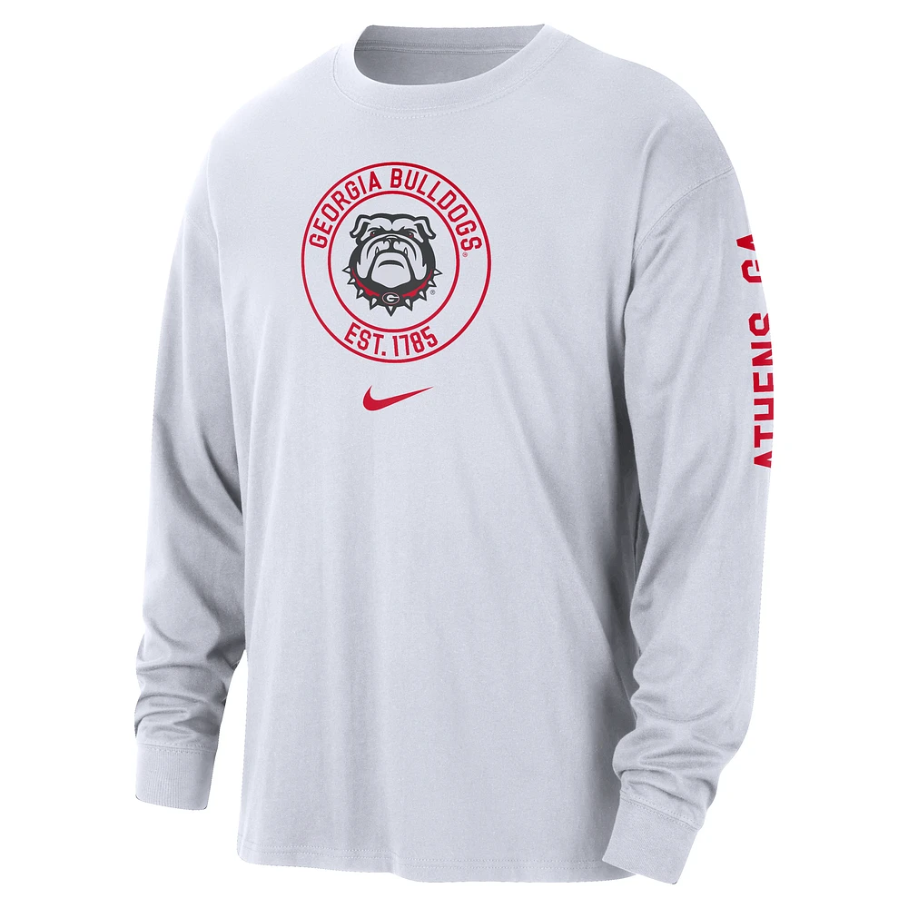 Georgia Max90 Men's Nike College Long-Sleeve T-Shirt