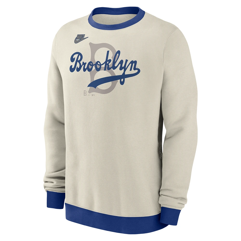 Brooklyn Dodgers Cooperstown Men's Nike MLB Pullover Crew