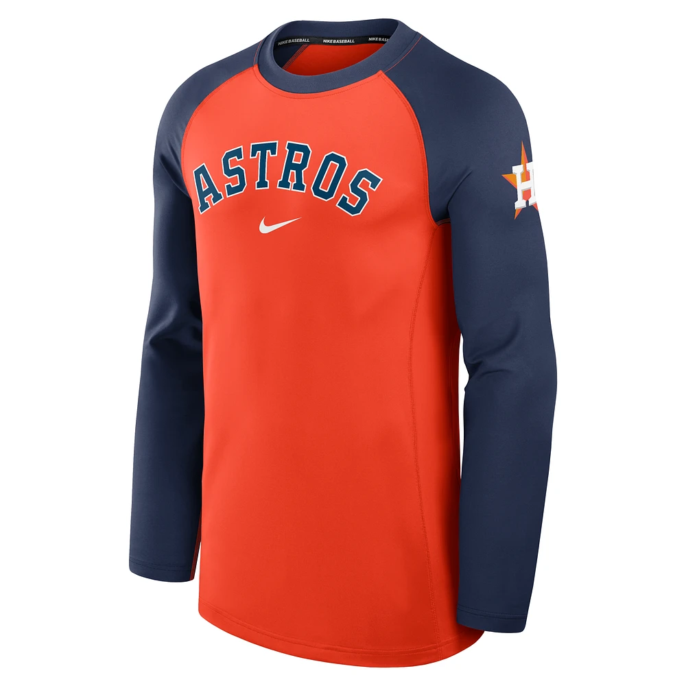 Houston Astros Authentic Collection Game Time Men's Nike Dri-FIT MLB Long-Sleeve T-Shirt