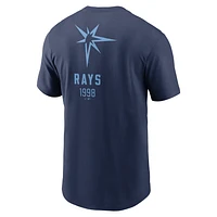 Tampa Bay Rays Large Logo Back Stack Men's Nike MLB T-Shirt