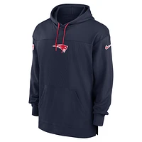 New England Patriots Sideline Jersey Men's Nike Dri-FIT NFL Pullover Hoodie