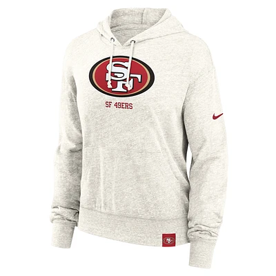 San Francisco 49ers Gym Vintage Women's Nike NFL Pullover Hoodie