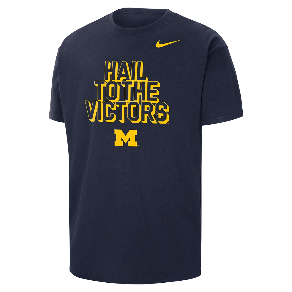 Michigan Men's Nike College Max90 Crew-Neck T-Shirt