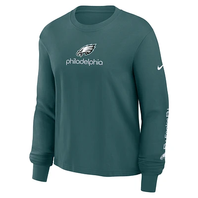 Philadelphia Eagles Boxy Women's Nike NFL Long-Sleeve T-Shirt