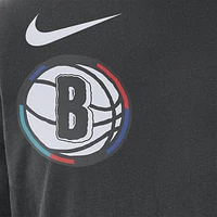 Brooklyn Nets Courtside City Edition Men's Nike NBA Max90 Long-Sleeve T-Shirt