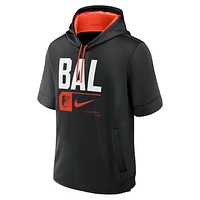 Baltimore Orioles Tri Code Lockup Men's Nike MLB Short-Sleeve Pullover Hoodie