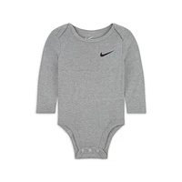 Nike Essentials Baby (0-9M) 3-Pack Long Sleeve Bodysuits