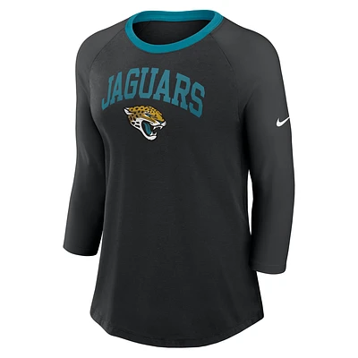 Jacksonville Jaguars Women's Nike NFL 3/4-Sleeve T-Shirt