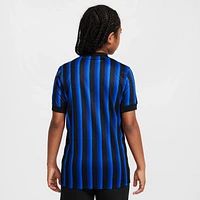 Inter Milan 2025/26 Stadium Home Big Kids' Nike Dri-FIT Soccer Replica Jersey