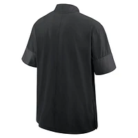 Michigan State Sideline Coach Men's Nike College 1/2-Zip Short-Sleeve Jacket