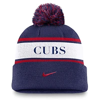 Chicago Cubs Peak Men's Nike MLB Cuffed Pom Beanie