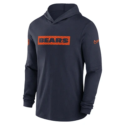 Chicago Bears Sideline Men's Nike Dri-FIT NFL Long-Sleeve Hooded Top