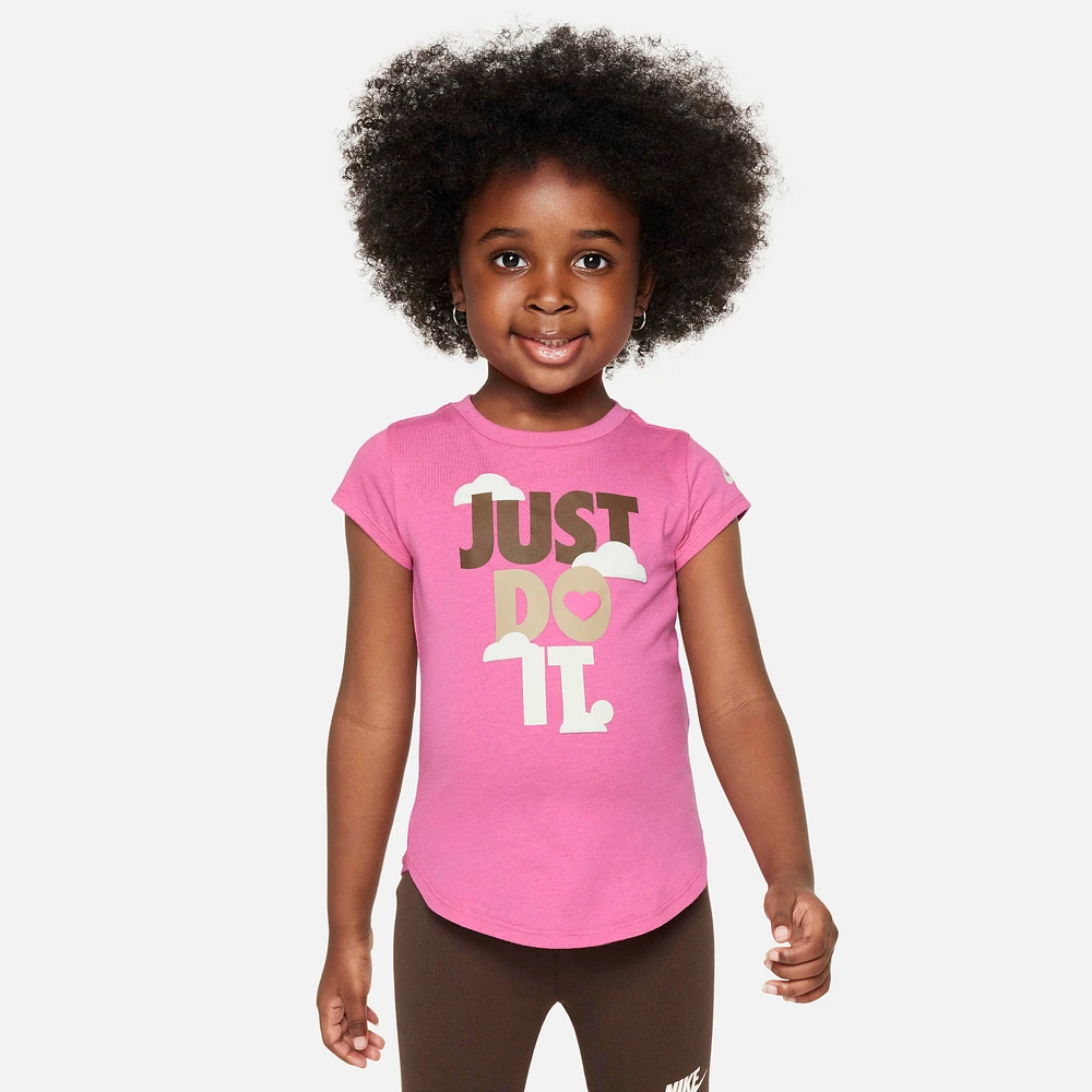 Nike Sweet Swoosh "Just Do It" Little Kids' Graphic T-Shirt