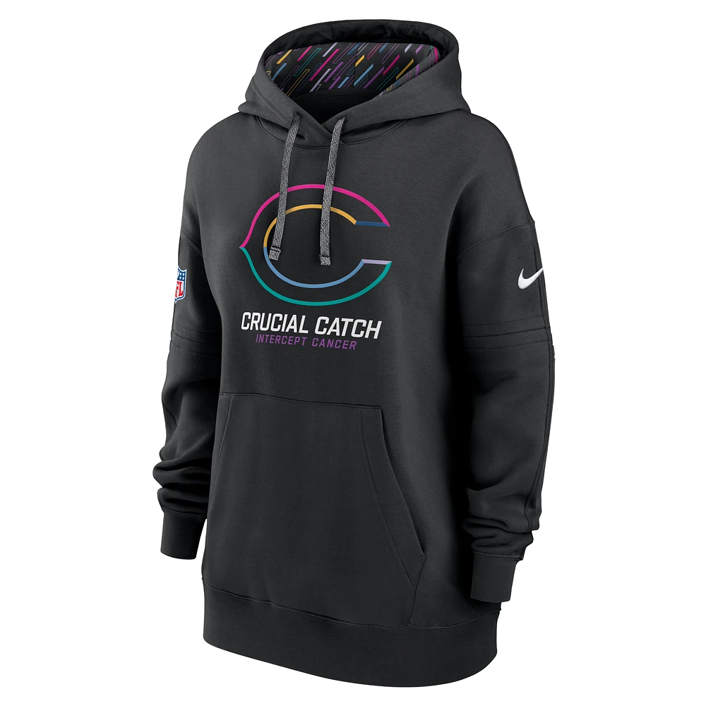 Chicago Bears Crucial Catch Club Women's Nike NFL Pullover Hoodie