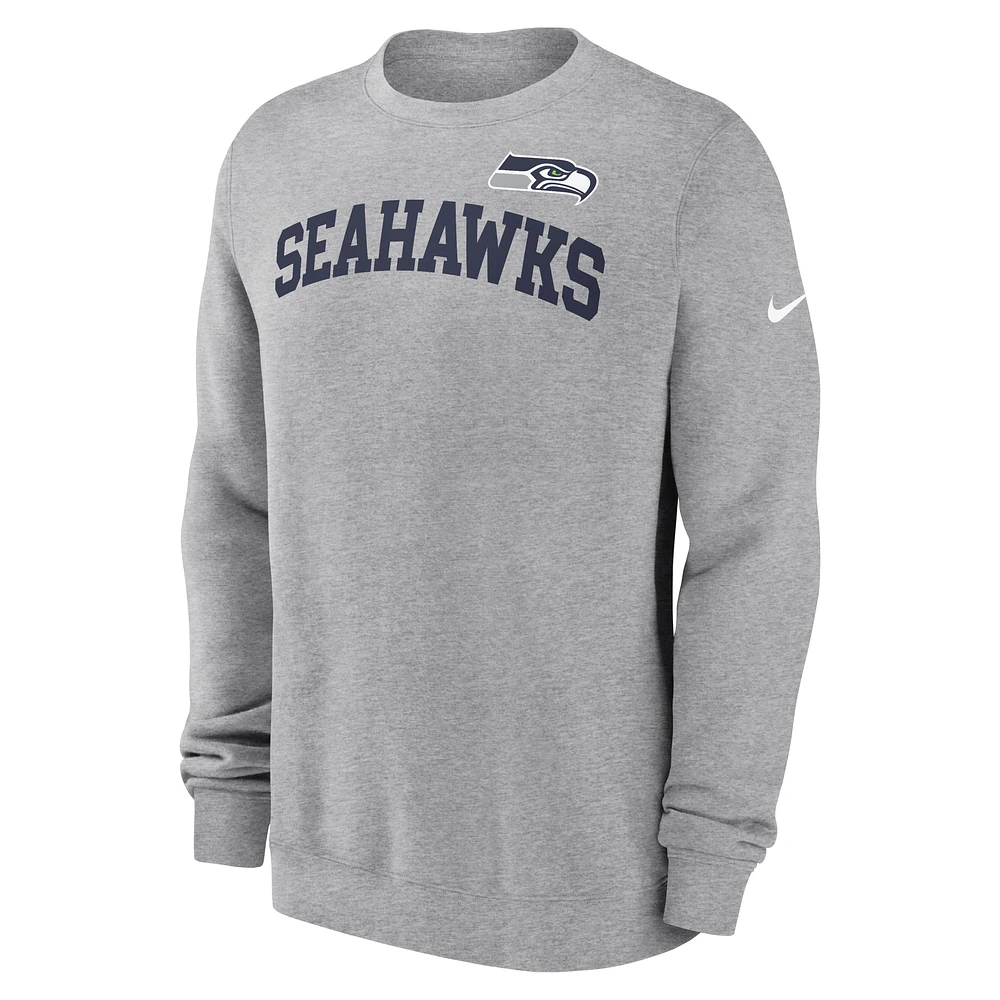 Seattle Seahawks Club Men's Nike NFL Pullover Crew