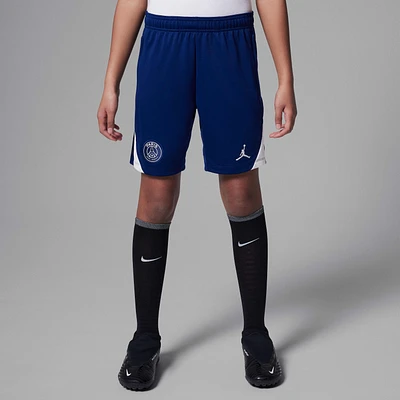 Paris Saint-Germain Strike Fourth Big Kids' Jordan Dri-FIT Soccer Knit Shorts