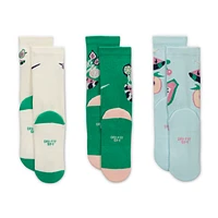 Nike Everyday Plus Big Kids' Cushioned Crew Sock (3 Pair)