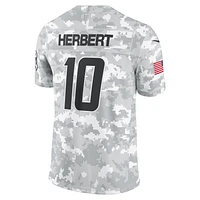 Justin Herbert Los Angeles Chargers Salute to Service Men's Nike Dri-FIT NFL Limited Jersey