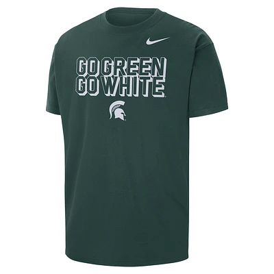 Michigan State Men's Nike College Max90 Crew-Neck T-Shirt