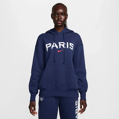 Paris Saint-Germain Phoenix Fleece Women's Nike Soccer Oversized Pullover Hoodie