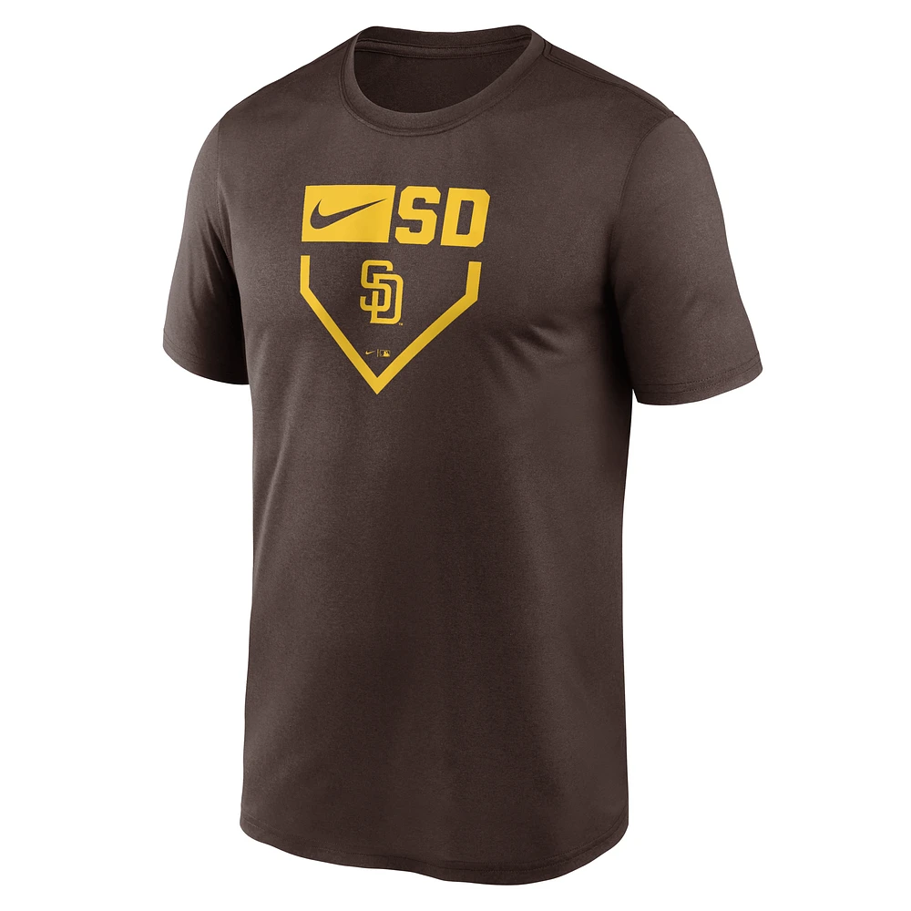 San Diego Padres Home Plate Icon Legend Men's Nike Dri-FIT MLB T-Shirt